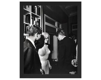 JFK with Marilyn Monroe Framed Poster