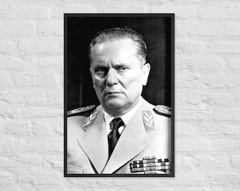 Josip Broz Tito Framed Poster