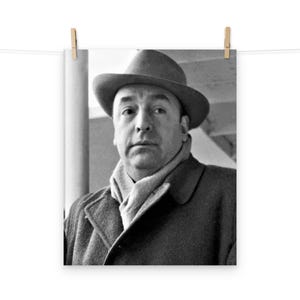 Pablo Neruda Matte Poster