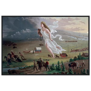 Póster enmarcado &quot;American Progress&quot; de John Gast