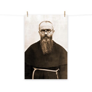 Mattiertes Poster St. Maximilian Kolbe