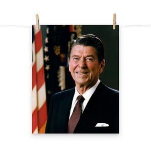 Ronald Reagan Official Portrait Matte Poster
