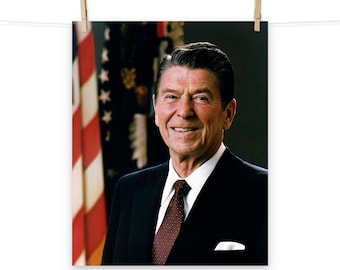 Póster mate con el retrato oficial de Ronald Reagan