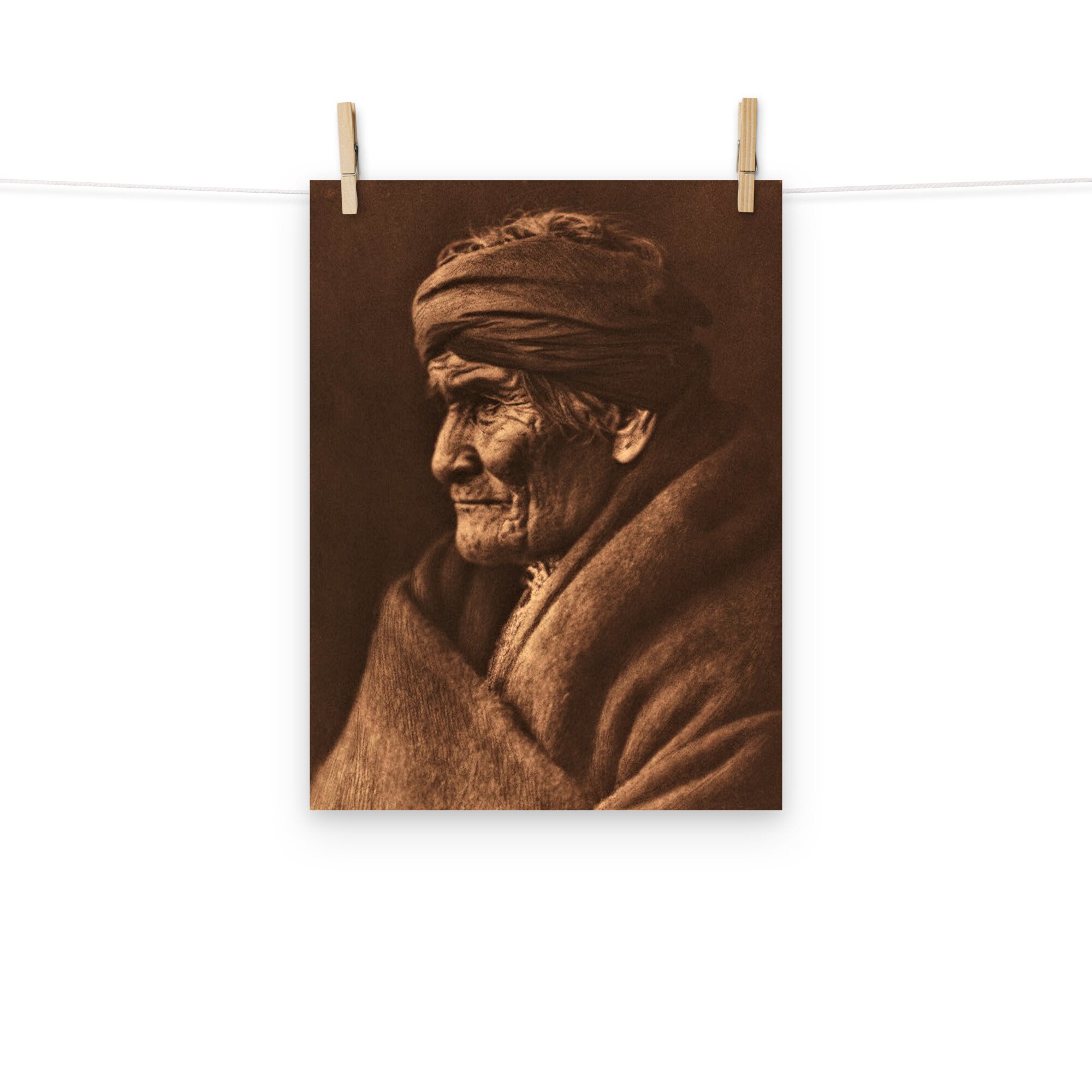 Geronimo Portrait Matte Poster - Etsy