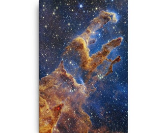 Pillars of Creation taken by NASA's James Webb Telescope Canvas
