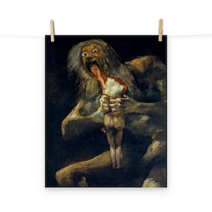 Saturn Devouring his Son by Goya Matte Poster