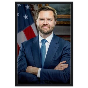 Vice President JD Vance Official Portrait 2025 Canvas Framed Canvas