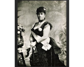 Póster Enmarcado Reina Liliuokalani