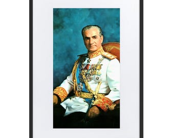 Mohammad Reza Pahlavi Framed Poster with Mat