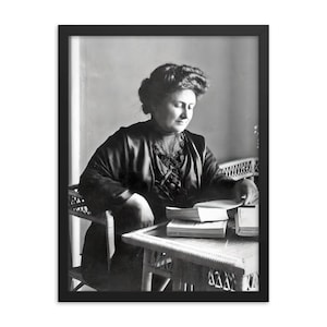 Maria Montessori gerahmtes Poster