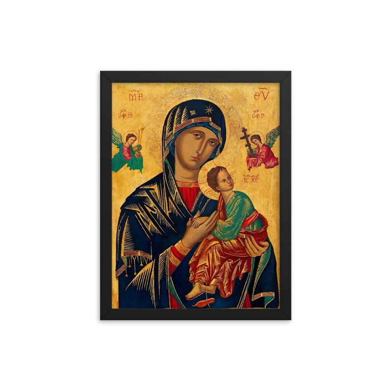Our Lady of Perpetual Help (virgin Mary) Framed Poster - Etsy