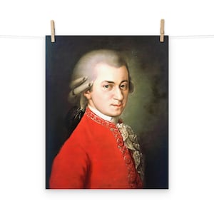 Wolfgang Amadeus Mozart Matte Poster