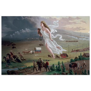 Póster mate &quot;American Progress&quot; de John Gast
