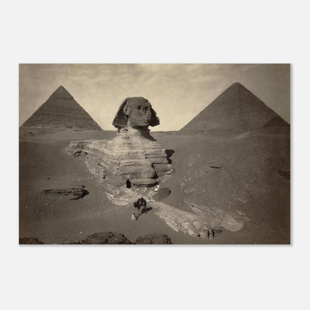 The Great Sphinx of Giza Partially Excavated Matte Poster - Etsy
