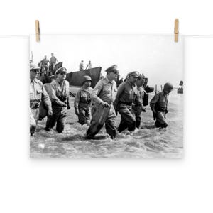 General Douglas MacArthur Leyte Landing Matte Poster