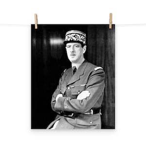 Charles de Gaulle Matte Poster