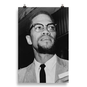 Malcolm X Matte Poster