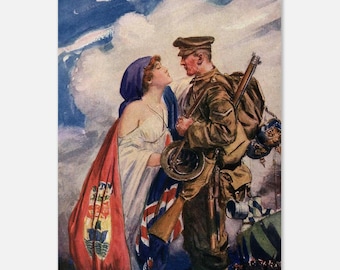 Your Motherland Will Never Forget World War 1 Propaganda Poster Canada Matte Poster