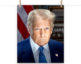 President Donald Trump Official Portrait 2025 Matte Poster