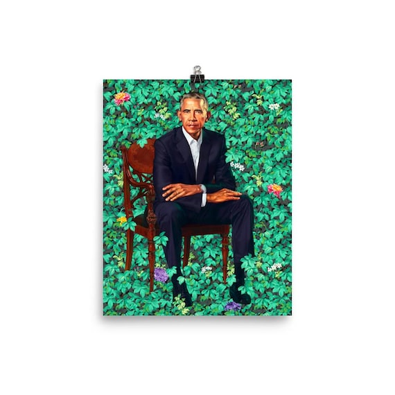 Kehinde Wiley ポスター President Barack Obama by Kehinde Wiley Poster - Etsy