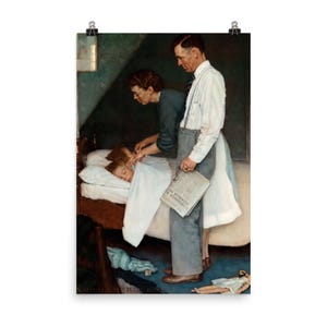 Freedom from Fear by Norman Rockwell Matte Poster