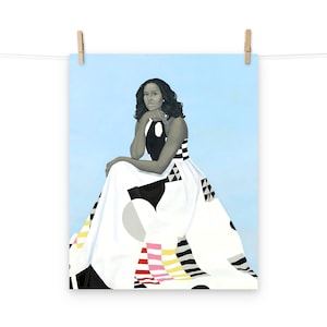 First Lady Michelle Obama by Amy Sherald Luster Poster