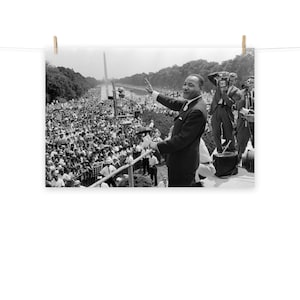 Martin Luther King Jr on March on Washington (I Have A Dream) Matte Poster