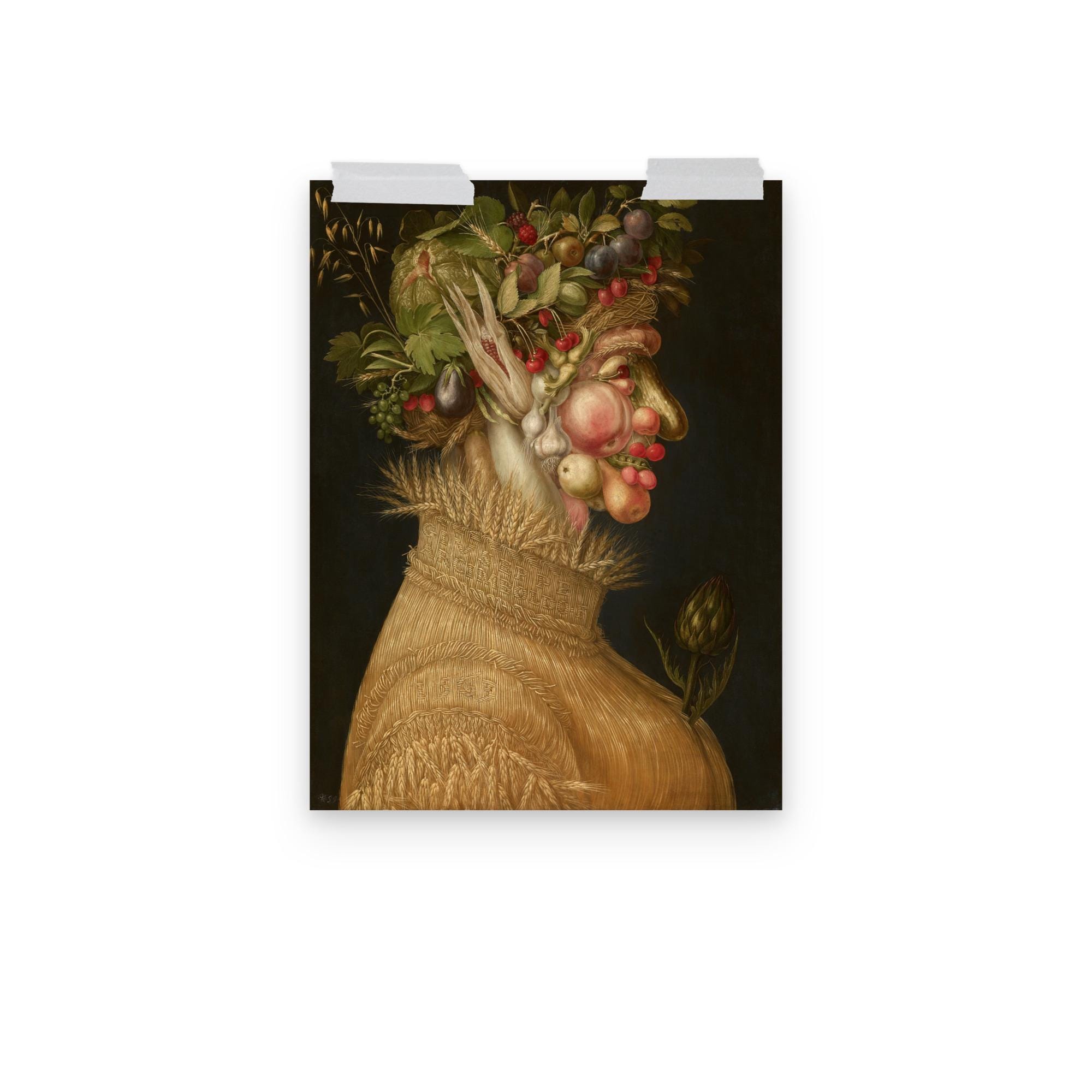 Summer by Giuseppe Arcimboldo Matte Poster - Etsy