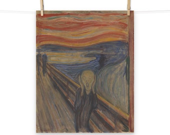 The Scream by Edvard Munch Matte Poster
