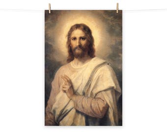 イエス・キリストの肖像画 キリストの姿 イエスの肖像 ポスター - Etsy 日本