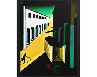 Mystery And Melancholy By Giorgio De Chirico Framed Poster
