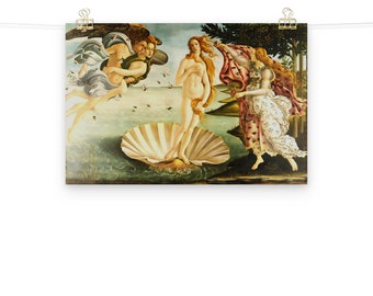 The Birth of Venus by Sandro Botticelli Matte Poster - Etsy