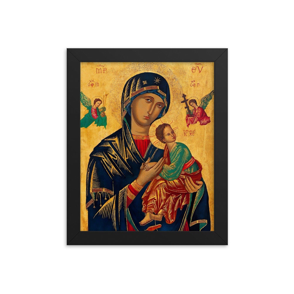 Our Lady of Perpetual Help (virgin Mary) Framed Poster - Etsy