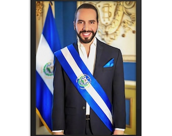 ナイブ・ブケレ公式肖像画額入りポスター