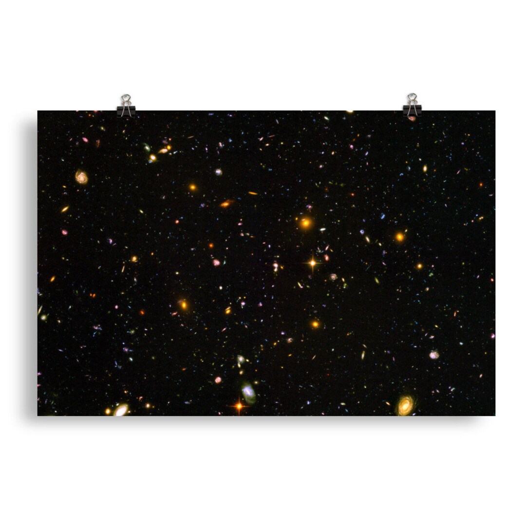 Deep Field Hubble Space Telescope Matte Poster - Etsy