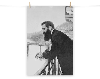 Póster mate de Theodor Herzl