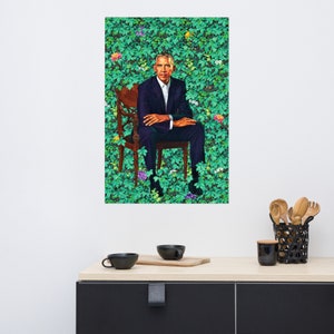 President Barack Obama by Kehinde Wiley Poster