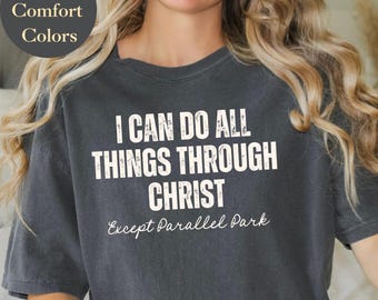 Christian Humor TShirt, Faith Inspired Comfort Colors Tee, Funny Bible Verse Shirt, Religious Gift for Women, Church Group Jesus Apparel
