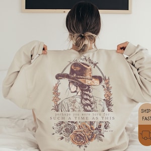 Christian apparel with floral Esther design