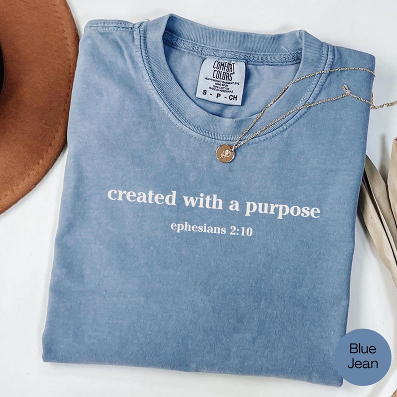 Comfort Colors bible verse shirt