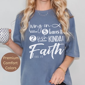 5 Brote 2 Fisch Shirt, Bibel Vers Markierung 6:41, Unisex Glaube Tee Geschenk