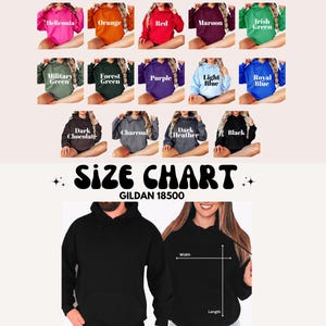 a poster with a woman and a man wearing sweatshirts