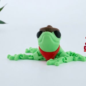 Articulated 3d Printed Cowboy Frog