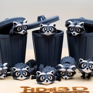 Gelenk Waschbär 3D Gedruckt - Poseable & Flexible Trash Panda Spielzeug