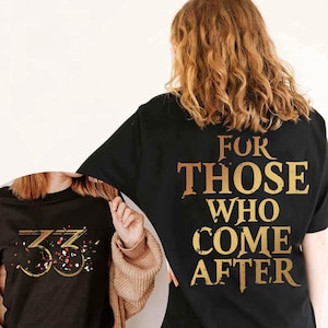 Clair Obscur Expedition 33 T-Shirt – Distressed Gold “33” & Red Petal Gamer Tee, Perfect Gift for Game Fans, For Those Who Come After Shirt