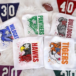 Custom Preppy Retro Mascot Shirt, Cheer Team Matching Shirt, Favorite Team Shirt, Homecoming Shirt, Retro Mascot Tee, Custom Colors Team Tee
