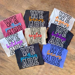 Custom Mascot Shirt, School Team Shirt, Team Mascot Tshirt, School Spirit Shirt, Personalized School Shirt, Matching Team Shirts, Sports Tee