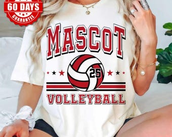 Custom Mascot Name Volleyball shirt,volleyball shirts,School Spirit,Teacher Coach T,gameday volleyball, western volleyball shirt,roadrunner