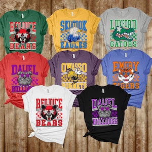Personalized Mascot Shirt, Mascot Football Shirt, Custom Mascot Retro Shirts, Custom Mascot Team Shirt, Baseball Spirit Shirt
