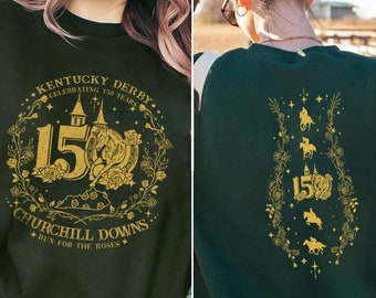 150th Kentucky Derby Churchill Downs 2024 Shirt, KY Derby Celebrating 150 Years Tee, Run For the Roses Shirt, Flower Kentucky Racing Weekend